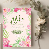Exotic tropical floral baby shower