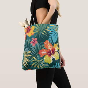 Exotic Tropical Floral Botanical Tote Bag