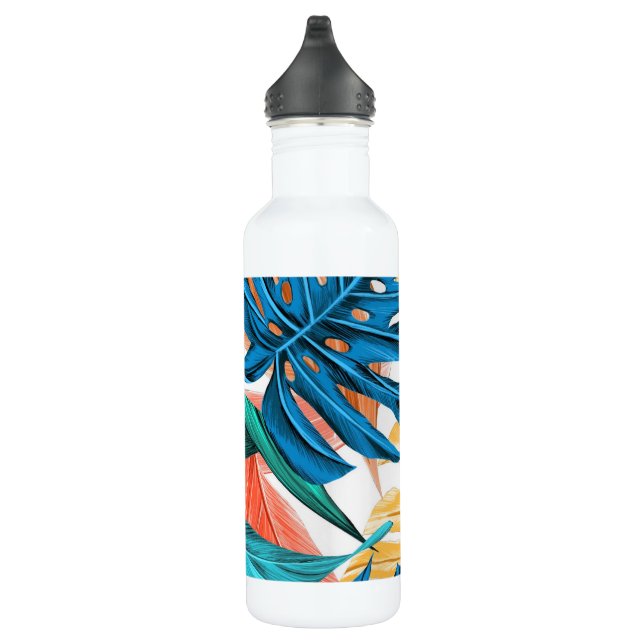 Exotic Tropical Leaves 710 Ml Water Bottle (Right)