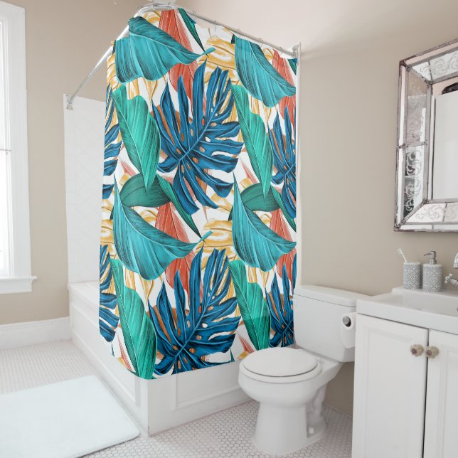 Exotic Tropical Leaves Print  (In Situ)