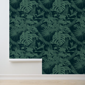  Exotic tropical line illustration. Wallpaper