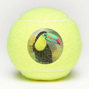 Exotic Tropical Toco Toucan Bird Tennis Balls