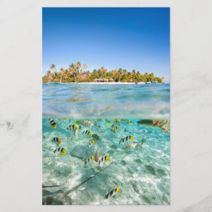 Exotic vacations stationery