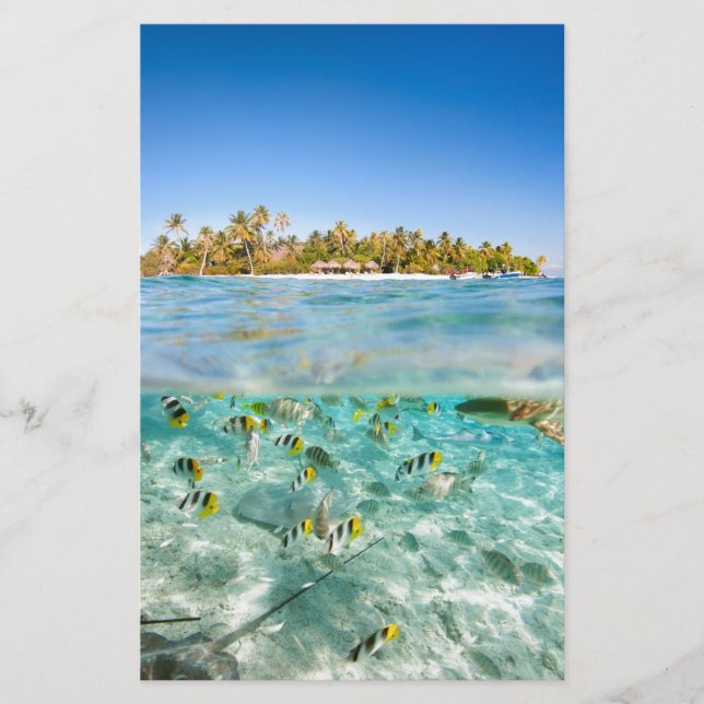 Exotic vacations stationery (Front)