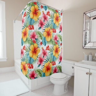 Exotic Watercolor Hawaiian Floral