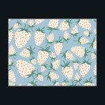 Exotic White Strawberries Love Romance Friendship Postcard<br><div class="desc">Check out this sweet and colourful art,  hand made by me for you! Feel free to add your own text or change the colours. Visit my shop for more!</div>