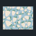 Exotic White Strawberries Love Romance Friendship Postcard<br><div class="desc">Check out this sweet and colourful art,  hand made by me for you! Feel free to add your own text or change the colours. Visit my shop for more!</div>