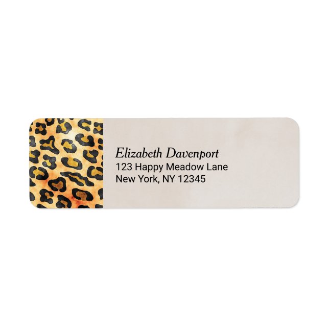 Exotic Wild Animal Print Personalized (Front)