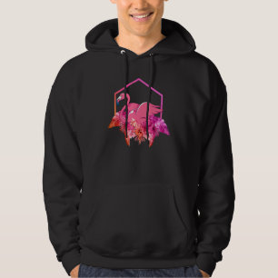 Exotic Wildlife Bird   Tropical Animal Pink Flamin Hoodie