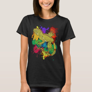 Exotic Wildlife Lizard Animal Reptile Colourful T-Shirt