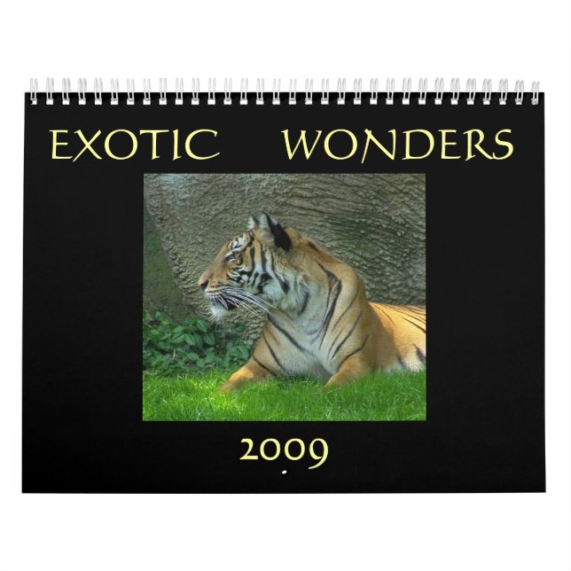 Exotic Wonders 2009 Calendar (Cover)