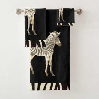 Exotic Zebra  Bath Towel Set