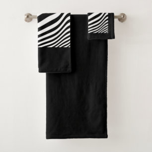 EXOTIC ZEBRA DESIGN BATH TOWEL SET