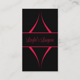 Exotica Curves Business Card, Hot Pink Card