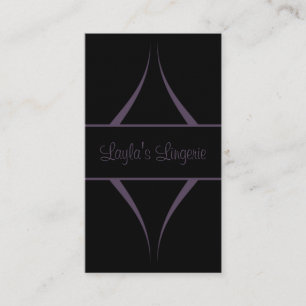 Exotica Curves Business Card, Purple Card