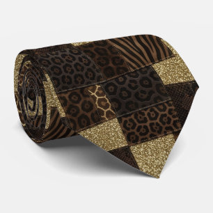 Exotique cravate Motif d'animal sauvage africain