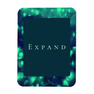 "Expand" Customizable Message Photo Magnet