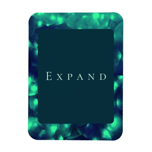 "Expand" Customizable Message Photo Magnet (Vertical)