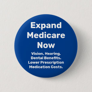 Expand Medicare Now 2 Inch Round Button