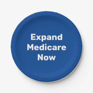 Expand Medicare Now Paper Plate