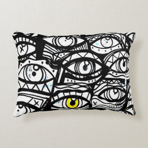 Expanse of eyes accent pillow