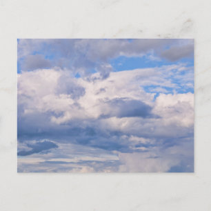 Expansive Blue Sky, Different Cloud Formations Postcard