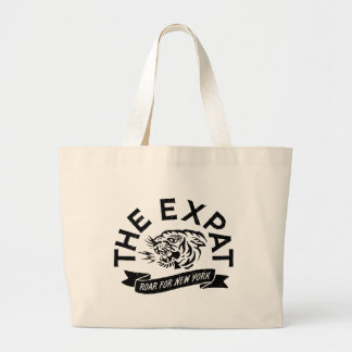 Expat Roar for New York Large Tote Bag
