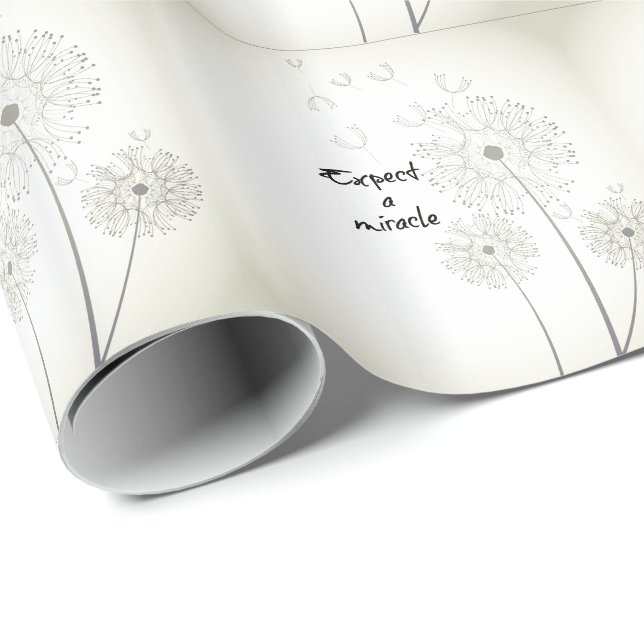Expect a Miracle Inspirational Wrapping Paper (Roll Corner)