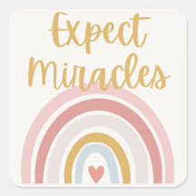 Expect Miracles Sticker