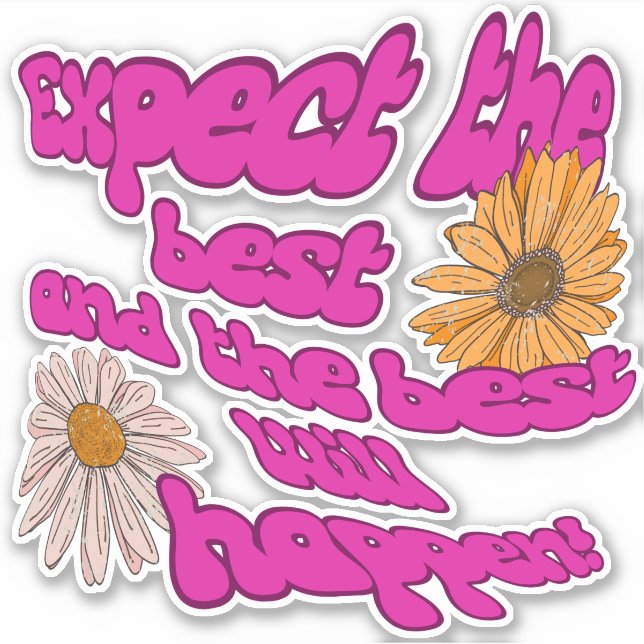 Expect the best Stickers Positivity (Devant)