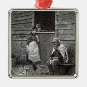 Expectancy, from 'Leisure Hour', 1888 Metal Ornament