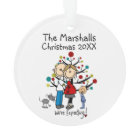 Expectant Couple Toddler Boy Acrylic Ornament