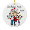 Expectant Couple With Girl Custom Holiday Ornament