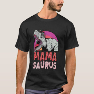 Expectant mom Mama Saurus Funny Baby is Coming T-Shirt