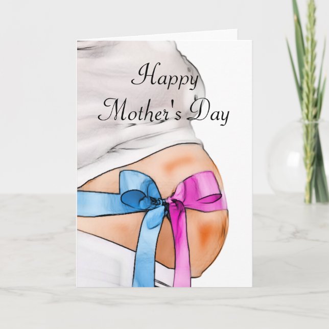 Expectant Mother Mother's Day Card (Front)