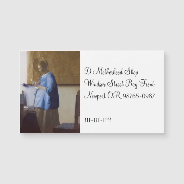 Expectant Mother Reading a Letter (Front)