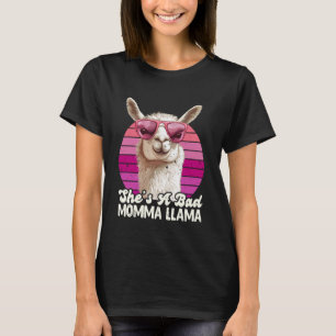 Expectant Mother She's A Bad Momma Llama Funny Soo T-Shirt