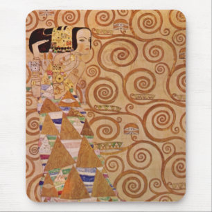 Expectation by Klimt Vintage Victorian Art Nouveau Mouse Pad