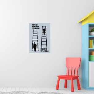 Expectations and Experiences Ladder Motivational Poster