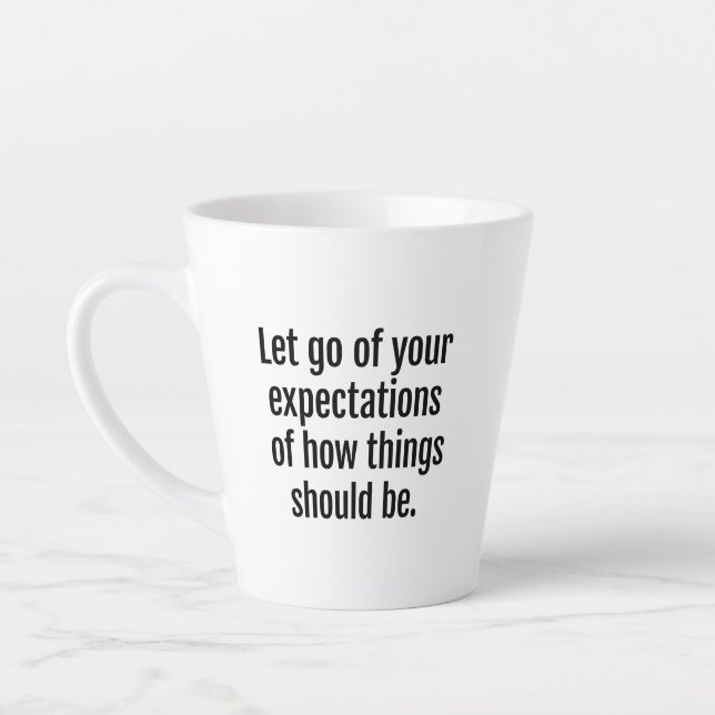 Expectations Latte Mug (Left)