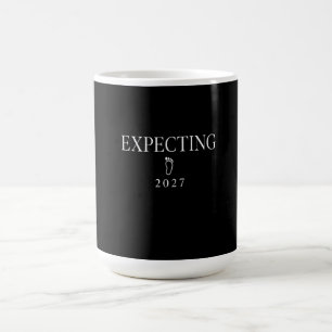 Expecting 2027 Baby Announcement Design Coffee Mug