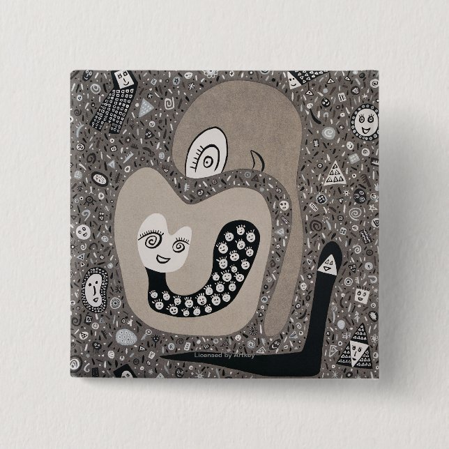 Expecting A Baby 2 Inch Square Button (Front)