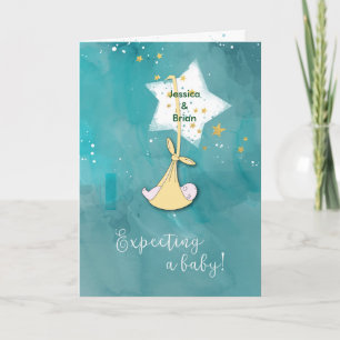 Expecting a Baby/Congratulations Personalize Name Card