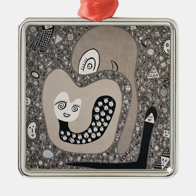 Expecting A Baby Metal Ornament (Front)