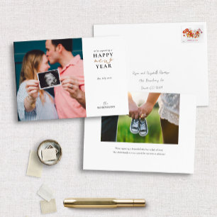 Expecting a Happy New Year Holiday Photo Card