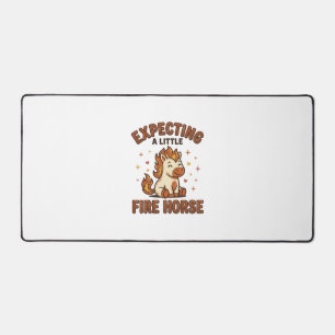 Expecting A Little Fire Horse Vintage Baby Shirt_1 Desk Mat