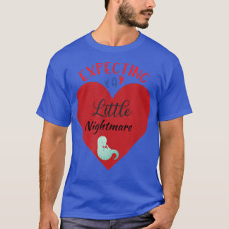 Expecting A Little Nightmare Dinosaur T Rex Mom Pr T-Shirt