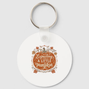Expecting A Little Pumpkin Fall Pregnancy Shirt_1 Keychain