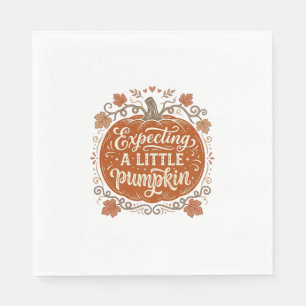 Expecting A Little Pumpkin Fall Pregnancy Shirt_1 Napkin