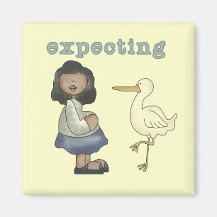 Expecting - African American Mom to Be and Stork Magnet